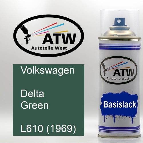 Volkswagen, Delta Green, L610 (1969): 400ml Sprühdose, von ATW Autoteile West.